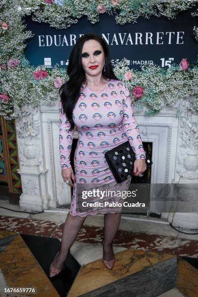 Olvido Gara, AKA Alaska, attends the presentation of 10.1 Collection at Duques De Santoña Palace on September 12, 2023 in Madrid, Spain.