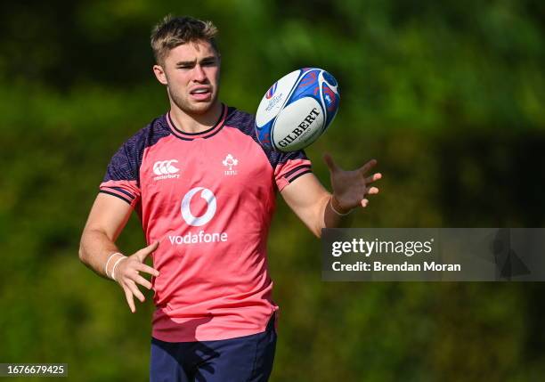 Indre-et-Loire , France - 19 September 2023; Jack Crowley during an Ireland rugby squad training session at Complexe de la Chambrerie in Tours,...