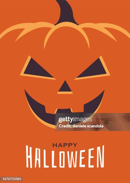 happy halloween day with pumpkin. - cemetery background stock illustrations