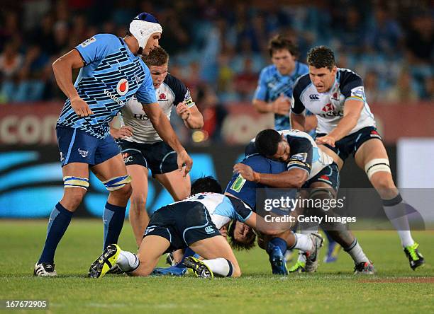 Maul during the Super Rugby match between Vodacom Bulls and Waratahs at Loftus Versveld on April 27, 2013 in Pretoria, South Africa.