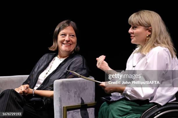 Producer Daisy Allsop and Q&A Host, Ruth Madeley take part in the Q&A during the BAFTA TV Preview: Otto Baxter: Not A F***ing Horror Story and The...