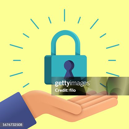 Security Password Lock Hand Security Password Lock Hand