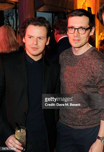 Christopher Kane and Erdem Moralioglu attend the opening party for The Vogue Festival 2013 in association with Vertu at Southbank Centre on April 27,...