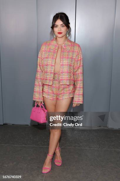 Lucy Hale attends the Carolina Herrera fashion show during New York Fashion Week - September 2023 at The Whitney Museum of American Art on September...