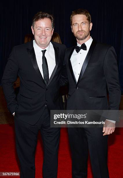 Piers Morgan and Gerard Butler attend the White House Correspondents' Association Dinner at the Washington Hilton on April 27, 2013 in Washington, DC.