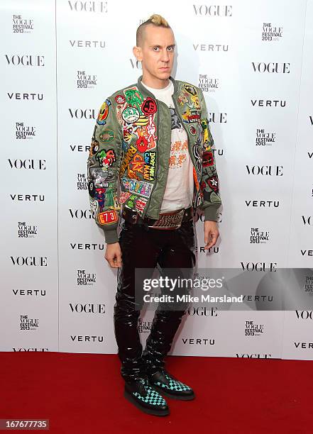 Jeremy Scott attends the opening party for The Vogue Festival in association with Vertu at Southbank Centre on April 27, 2013 in London, England.