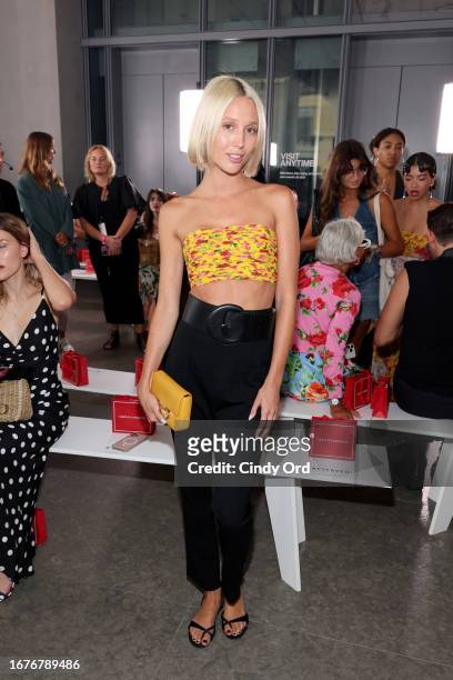 Maria Olympia of Greece and Denmark attends the Carolina Herrera fashion show during New York Fashion Week - September 2023 at The Whitney Museum of...
