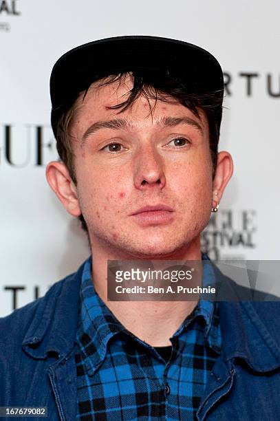 Thom Green attends the opening party for The Vogue Festival in association with Vertu at Southbank Centre on April 27, 2013 in London, England.