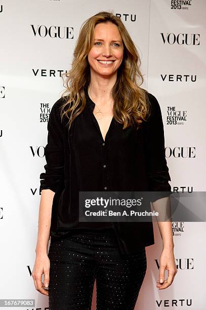 Cecilia Chancellorattends the opening party for The Vogue Festival in association with Vertu at Southbank Centre on April 27, 2013 in London, England.