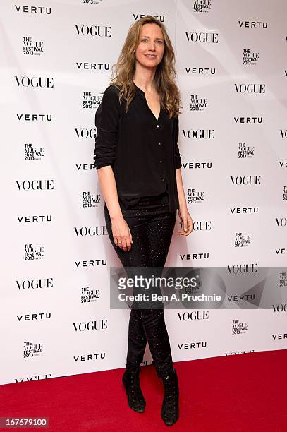 Cecilia Chancellorattends the opening party for The Vogue Festival in association with Vertu at Southbank Centre on April 27, 2013 in London, England.