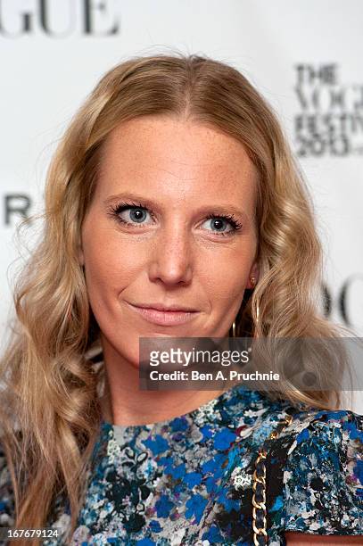 Alice Naylor Leyland attends the opening party for The Vogue Festival in association with Vertu at Southbank Centre on April 27, 2013 in London,...