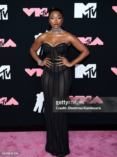 Megan Thee Stallion attends the 2023 MTV Video Music Awards at the at Prudential Center on September 12, 2023 in Newark, New Jersey.