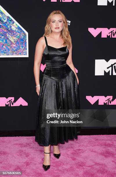 Amelia Dimoldenberg attends the 2023 MTV Music Video Awards at the Prudential Center on September 12, 2023 in Newark, New Jersey.