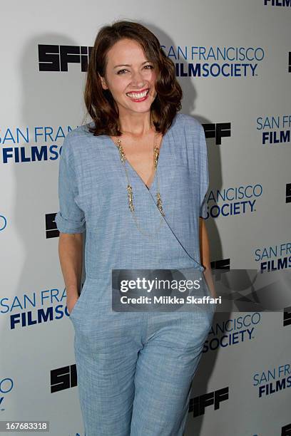 Actress Amy Acker arrives at "Much Ado About Nothing" premiere at Sundance Kabuki Cinemas on April 27, 2013 in San Francisco, California.