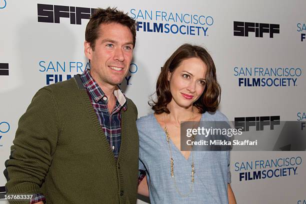 Actress Amy Acker and actor Alexis Denisof arrive at "Much Ado About Nothing" premiere at Sundance Kabuki Cinemas on April 27, 2013 in San Francisco,...