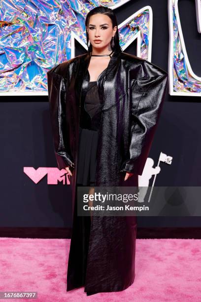 Demi Lovato attends the 2023 MTV Video Music Awards at Prudential Center on September 12, 2023 in Newark, New Jersey.