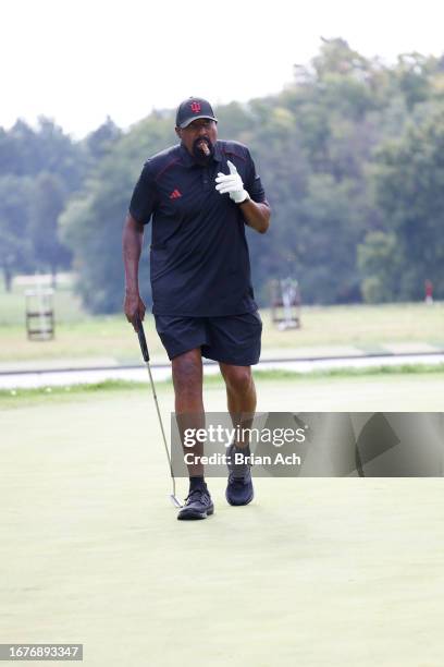 Head Coach of Indiana Hoosiers Men's Basketball, Mike Woodson attends Coach Woodson Indianapolis Golf Invitational, Presented by York Automotive, A...