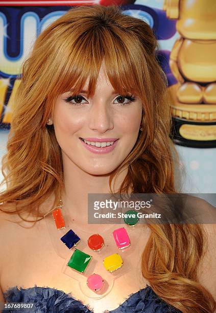 Bella Thorne arrives at the 2013 Radio Disney Music Awards at Nokia Theatre L.A. Live on April 27, 2013 in Los Angeles, California.