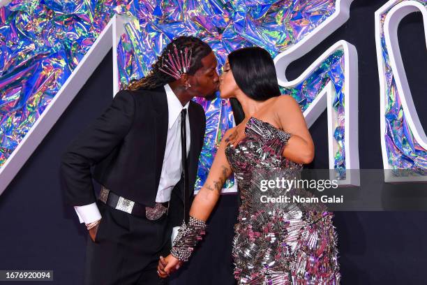 Offset and Cardi B attend the 2023 MTV Video Music Awards at Prudential Center on September 12, 2023 in Newark, New Jersey.