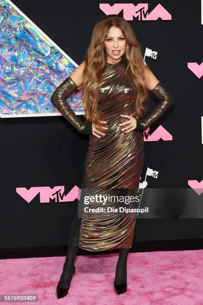 Thalía attends the 2023 MTV Video Music Awards at the Prudential Center on September 12, 2023 in Newark, New Jersey.