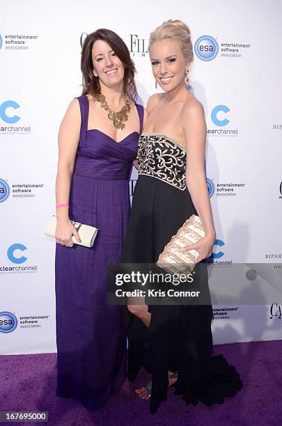 Editor in chief and publisher of Capitol File Magazine Sarah Schaffer and Britt McHenry attend Capitol File's White House Correspondents' Association...