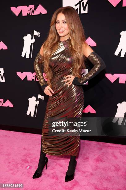 Thalía attends the 2023 MTV Video Music Awards at Prudential Center on September 12, 2023 in Newark, New Jersey.