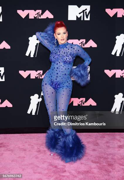 Justina Valentine attends the 2023 MTV Video Music Awards at the Prudential Center on September 12, 2023 in Newark, New Jersey.