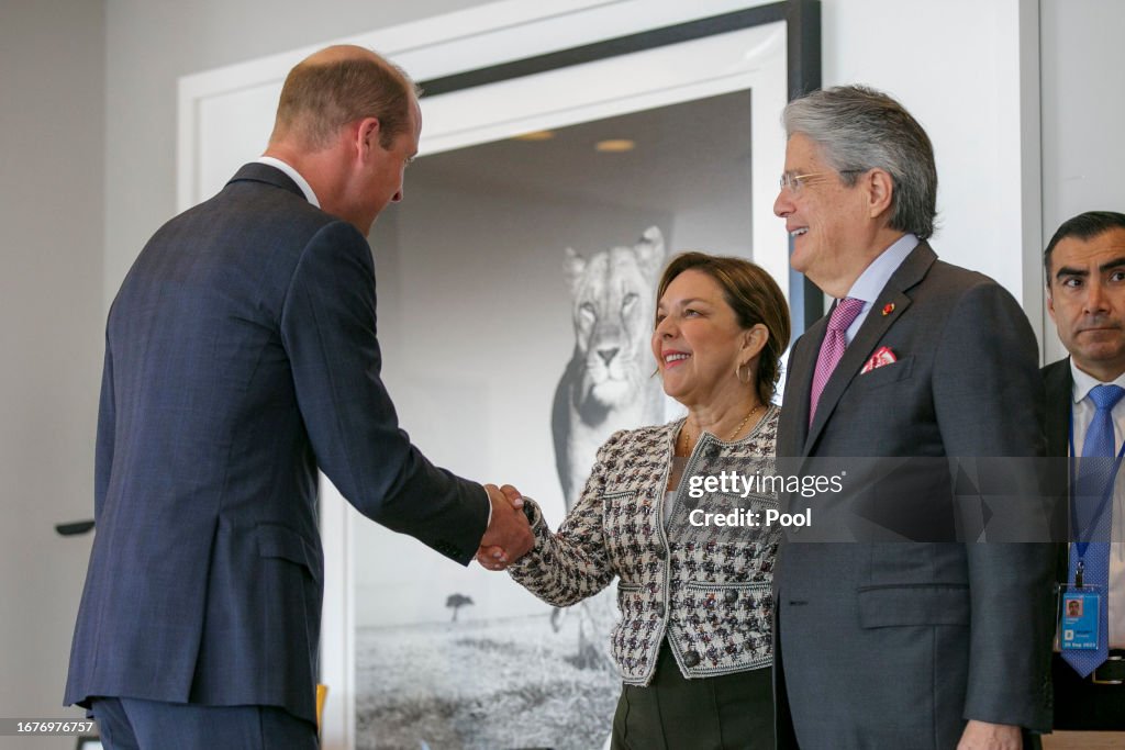The Prince Of Wales Meets With President Of Ecuador At United Nations General Assembly