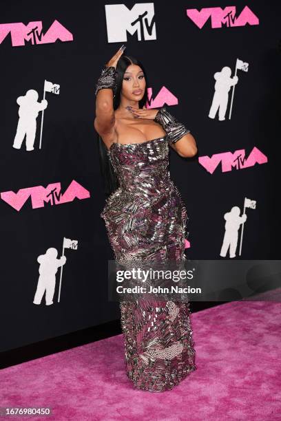 Cardi B attends the 2023 MTV Music Video Awards at the Prudential Center on September 12, 2023 in Newark, New Jersey.