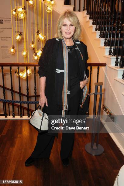 Joanna Lumley attends the press night performance of "Pygmalion" at The Old Vic Theatre on September 19, 2023 in London, England.