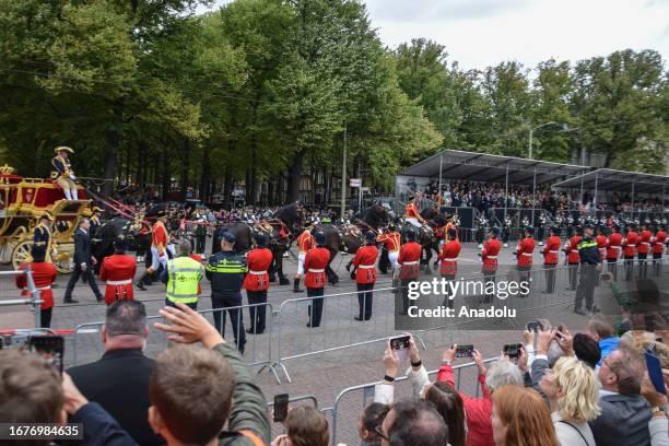 King Willem-Alexander of The Netherlands, Queen Maxima of The Netherlands and Princess Amalia of The Netherlands and other Dutch Royals attend the...