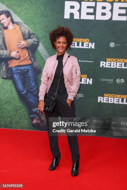 Dennenesch Zoude attends the "Wochenendrebellen" Premiere at Spindler & Klatt on September 19, 2023 in Berlin, Germany.