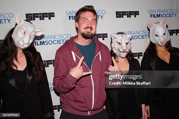 Director Adam Wingard arrives at 'You're Next' premiere at Sundance Kabuki Cinemas on April 27, 2013 in San Francisco, California.