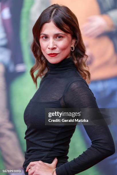 Aylin Tezel attends the "Wochenendrebellen" Premiere at Spindler & Klatt on September 19, 2023 in Berlin, Germany.