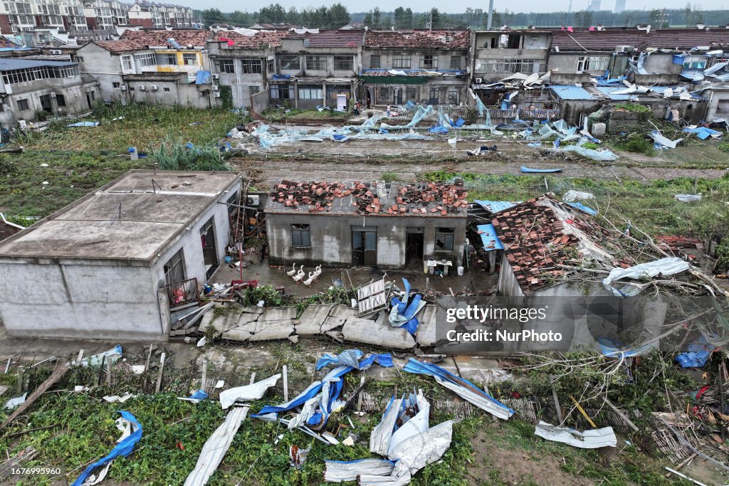 Tornado Hits Suqian, China
