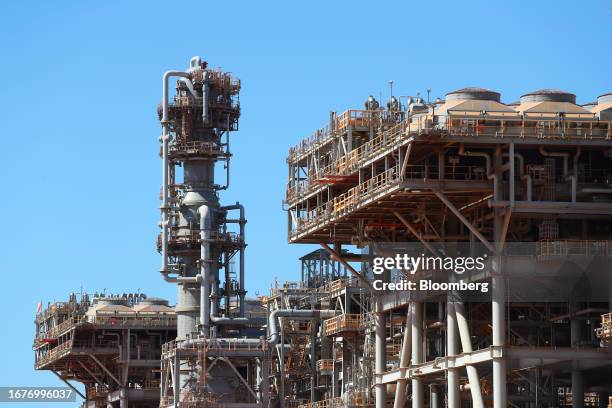 The Gorgon liquefied natural gas and carbon capture and storage facility, operated by Chevron Corp., on Barrow Island, Australia, on Monday, July 24,...