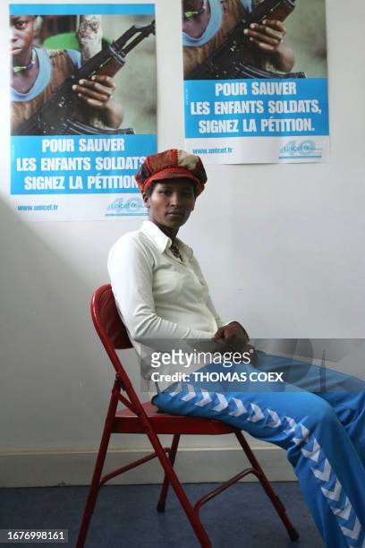 China Keitetsi a former child soldier in the National Resistance Army of Uganda, poses 21 September 2004 in Paris. At the age of 9, Keitetsi became a...