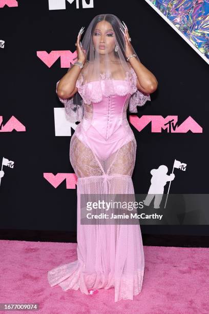 Nicki Minaj attends the 2023 MTV Video Music Awards at the Prudential Center on September 12, 2023 in Newark, New Jersey.