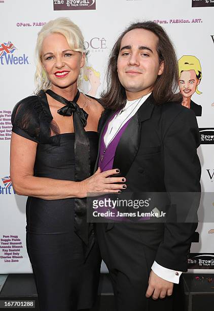 Amanda and Charles Eliasch attend the Filmmaker and Genlux Magazine Fashion Editor Amanda Eliasch Hosts BritWeek 2013 Cocktail Party on April 27,...
