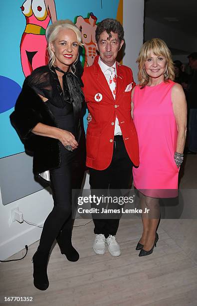 Amanda Eliasch, Duggie Fields and Lulu attend the Filmmaker and Genlux Magazine Fashion Editor Amanda Eliasch Hosts BritWeek 2013 Cocktail Party on...