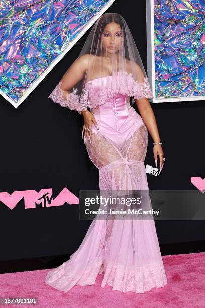 Nicki Minaj attends the 2023 MTV Video Music Awards at the Prudential Center on September 12, 2023 in Newark, New Jersey.