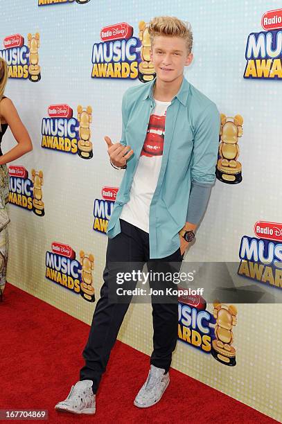 Singer Cody Simpson arrives at the 2013 Radio Disney Music Awards at Nokia Theatre L.A. Live on April 27, 2013 in Los Angeles, California.