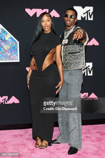 Raven Tracy and King Combs attend the 2023 MTV Video Music Awards at the Prudential Center on September 12, 2023 in Newark, New Jersey.