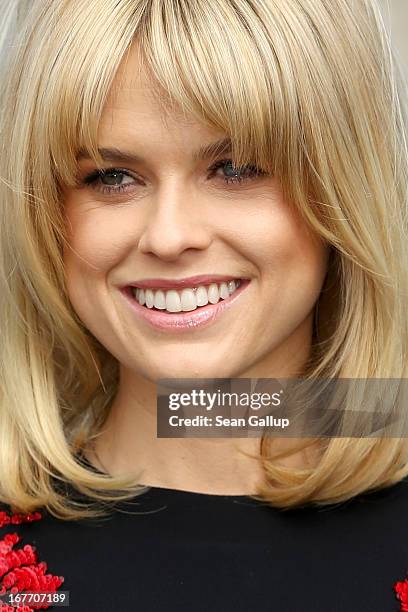 Actress Alice Eve attends the 'Star Trek Into Darkness' Photocall at China Club on April 28, 2013 in Berlin, Germany.