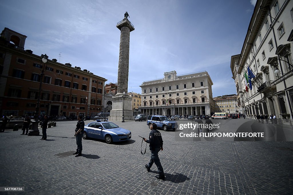 ITALY-POLITICS-SHOOTING-GOVERNMENT