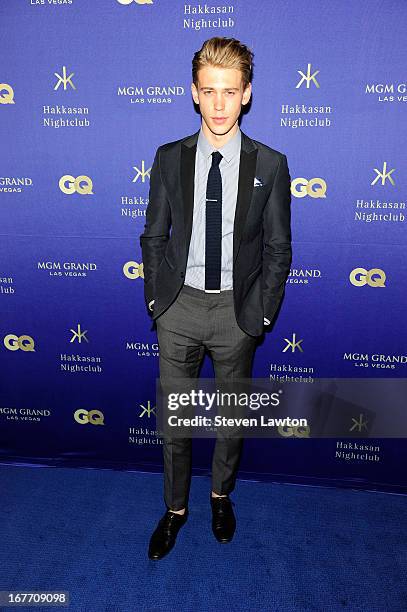 Actor Austin Butler arrives at the grand opening of Hakkasan Las Vegas Restaurant and Nightclub at the MGM Grand Hotel/Casino on April 27, 2013 in...