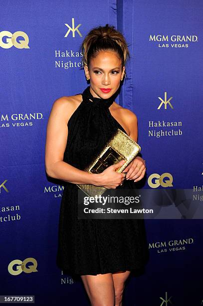 Actress/singer Jennifer Lopez arrives at the grand opening of Hakkasan Las Vegas Restaurant and Nightclub at the MGM Grand Hotel/Casino on April 27,...