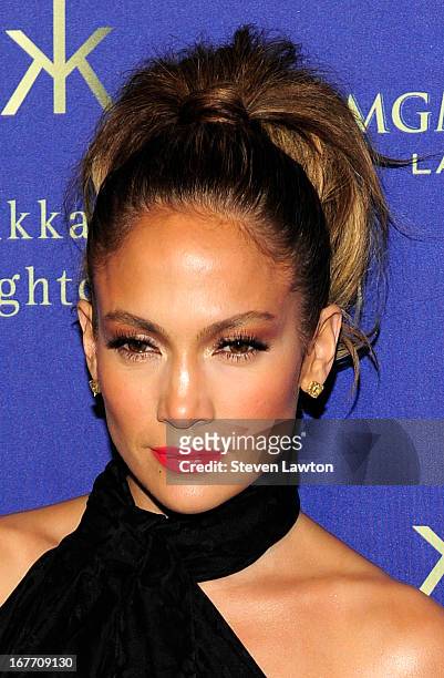 Actress/singer Jennifer Lopez arrives at the grand opening of Hakkasan Las Vegas Restaurant and Nightclub at the MGM Grand Hotel/Casino on April 27,...