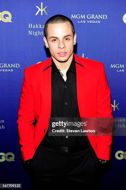 Professional dancer Casper Smart arrives at the grand opening of Hakkasan Las Vegas Restaurant and Nightclub at the MGM Grand Hotel/Casino on April...