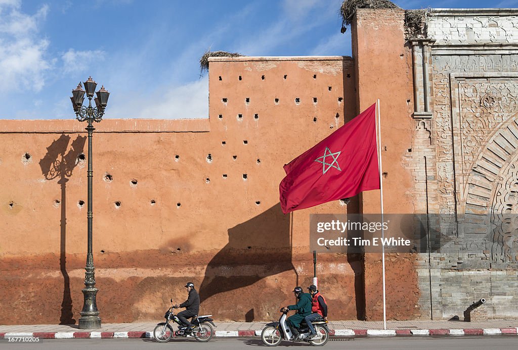 Old city wall, Marrakesh, Morocco